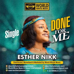 Done for me by Esther Nikk
